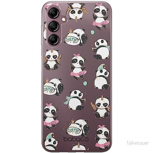 ERT GROUP mobiltelefonfodral för Samsung A14 4G/5G originalt och officiellt licensierat Babaco mönster Panda 008 optimalt anpassad till formen på mobiltelefonen, gedeeltelijk transparant 5905511826734