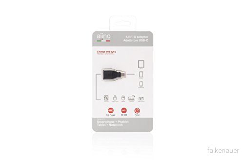 Aiino Aidptusbcusbf Bk universaladapter USB C till Femmina, svart 8054619880128