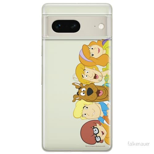 ERT GROUP mobiltelefonfodral för Google PIXEL 7 originalt och officiellt licensierat Scooby Doo mönster 001 optimalt anpassad till formen på mobiltelefonen, gedeeltelijk transparant 5905795160357
