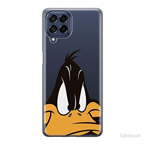 ERT GROUP mobiltelefonfodral för Samsung M33 5G originalt och officiellt licensierat Looney Tunes mönster Duffy 001 optimalt anpassad till formen på mobiltelefonen, gedeeltelijk transparant 5905511348151
