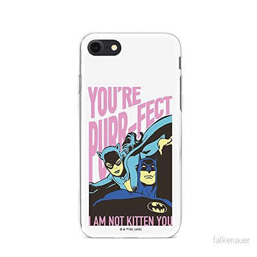 ERT GROUP mobiltelefonfodral för Iphone 7/8/ SE 2/ 3 originalt och officiellt licensierat DC mönster Batman 067 optimalt anpassad till formen på mobiltelefonen, fodral tillverkad av TPU plast 5905131519184