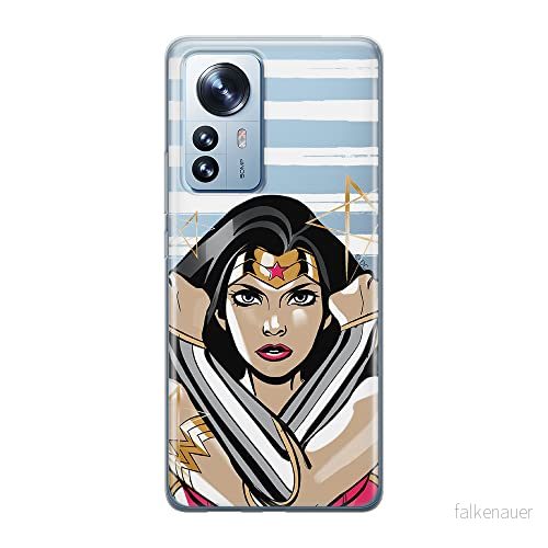 ERT GROUP mobiltelefonfodral för Xiaomi 12 / 12X originalt och officiellt licensierat DC mönster Wonder Woman 003 optimalt anpassad till formen på mobiltelefonen, gedeeltelijk transparant 5905511479251