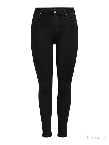 ONLY Onlmila HW SK ANK DNM BJ380 NOOS stretchjeans - Skinny Fit - Svart - 26x32 5715213731812