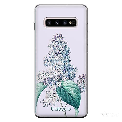 ERT GROUP mobiltelefonfodral för Samsung S10 PLUS originalt och officiellt licensierat Babaco mönster Flowers 024 optimalt anpassad till formen på mobiltelefonen, fodral tillverkad av TPU plast 5905131252067