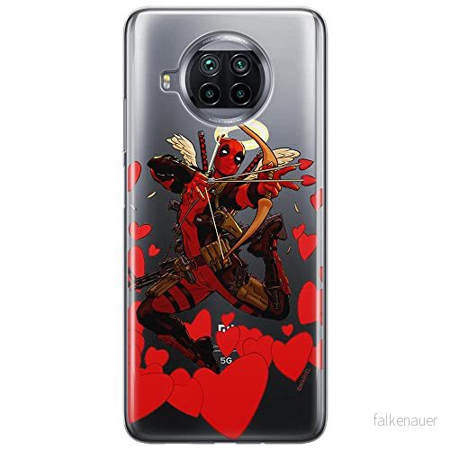 ERT GROUP mobiltelefonfodral för Xiaomi MI 10T LITE/REDMI NOTE 9 PRO 5G originalt och officiellt licensierat Marvel mönster Deadpool 011, gedeeltelijk transparant 5903537160382