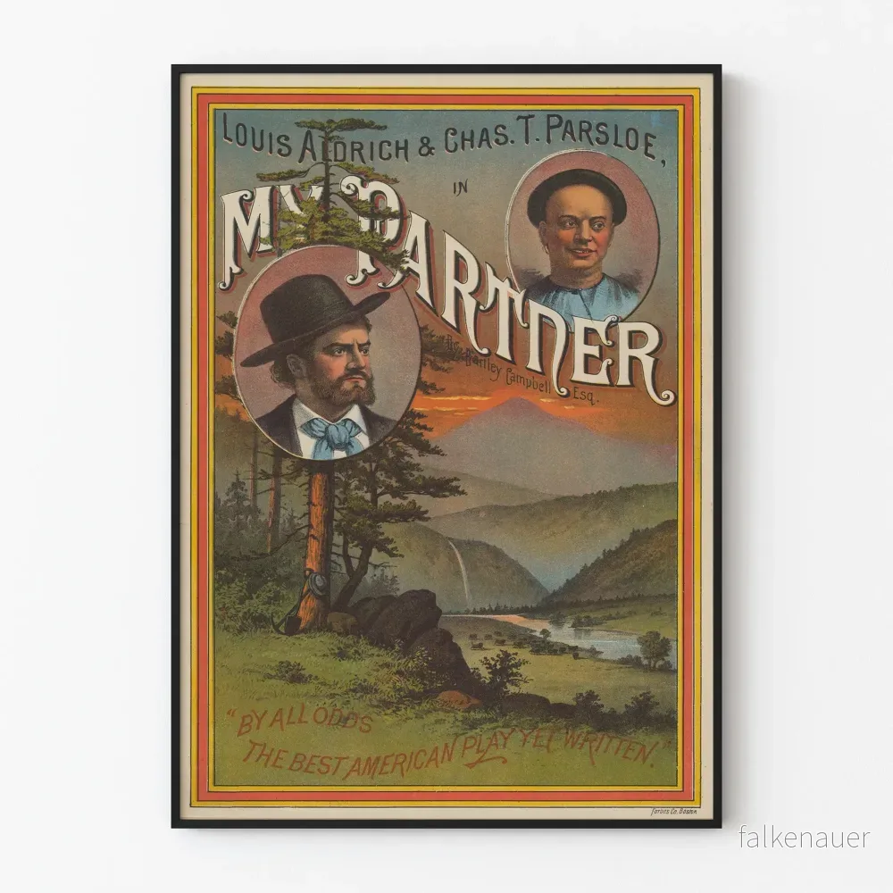 Vintageaffisch Teater My Partner