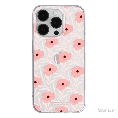 ERT GROUP mobiltelefonfodral för Apple Iphone 14 PRO MAX originalt och officiellt licensierat Babaco mönster Flowers 017 optimalt anpassad till formen på mobiltelefonen, gedeeltelijk transparant 5905131936196