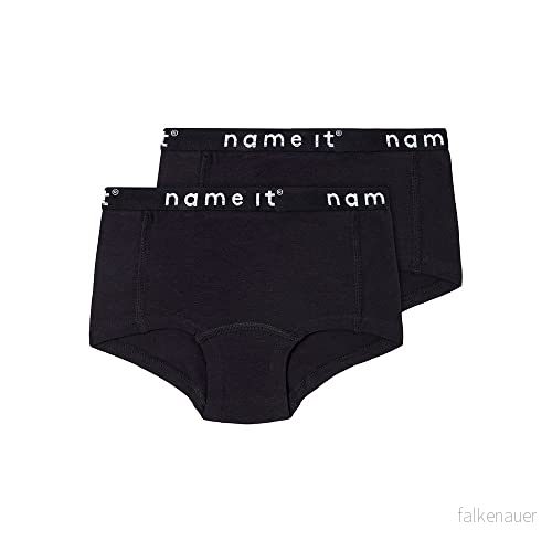 Name It Nkfhipster 2-pack Briefs för Barn - Storlek 116 - Svart/Vit 5715308792179