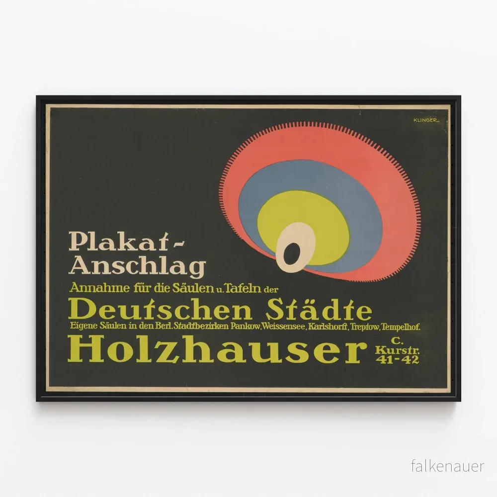 Vintageposter Holzhauser väggdekoration för inredning