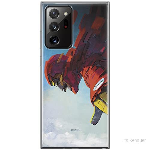 ERT GROUP mobiltelefonfodral för Samsung GALAXY NOTE 20 ULTRA originalt och officiellt licensierat Marvel mönster Iron Man 015 anpassad till formen på mobiltelefonen, fodral tillverkad av TPU plast 5903040360866