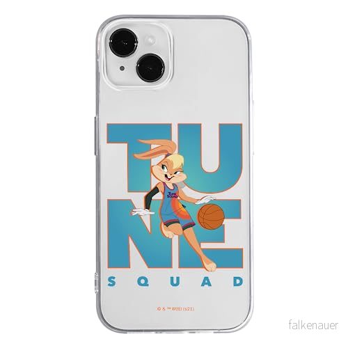 ERT GROUP mobiltelefonfodral för Iphone 14 PLUS originalt och officiellt licensierat Looney Tunes mönster Space Jam 007 optimalt anpassad till formen på mobiltelefonen, gedeeltelijk transparant 5905511031060