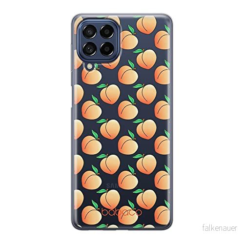 ERT GROUP mobiltelefonfodral för Samsung M33 5G originalt och officiellt licensierat Babaco mönster Peaches 001 optimalt anpassad till formen på mobiltelefonen, gedeeltelijk transparant 5905511347345