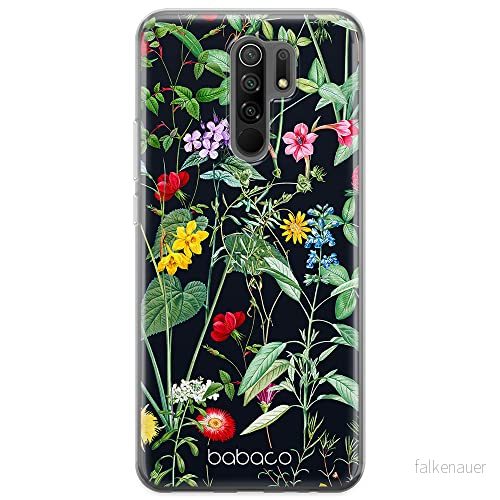 ERT GROUP mobiltelefonfodral för Xiaomi REDMI 9 originalt och officiellt licensierat Babaco mönster Flowers 041 optimalt anpassad till formen på mobiltelefonen, fodral tillverkad av TPU plast 5905131312921