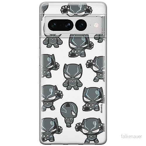 ERT GROUP mobiltelefonfodral för Google PIXEL 7 PRO originalt och officiellt licensierat Marvel mönster Black Panther 016 anpassad till formen på mobiltelefonen, fodral tillverkad av TPU plast 5905795169817
