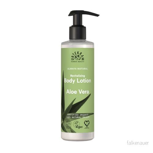 Urtekram Ekologisk kroppslotion med vitaliserande aloe vera (245 ml, 1 pack) 5765228838150