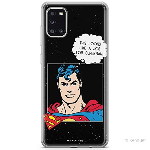 ERT GROUP mobiltelefonfodral för Samsung A31 originalt och officiellt licensierat DC mönster Superman 037 optimalt anpassad till formen på mobiltelefonen, fodral tillverkad av TPU plast 5905131571717