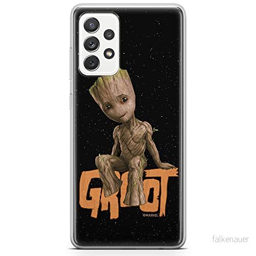 ERT GROUP mobiltelefonfodral för Samsung A73 5G originalt och officiellt licensierat Marvel mönster Groot 005 optimalt anpassad till formen på mobiltelefonen, fodral tillverkad av TPU plast 5904805519710