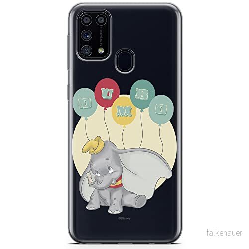 ERT GROUP mobiltelefonfodral för Samsung M31 originalt och officiellt licensierat Disney mönster Dumbo 003 optimalt anpassad till formen på mobiltelefonen, gedeeltelijk transparant 5904805475276