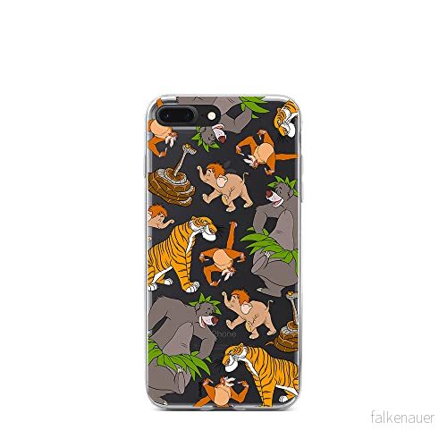 ERT GROUP mobiltelefonfodral för Iphone 7 PLUS/ 8 PLUS originalt och officiellt licensierat Disney mönster Jungle Book 003 optimalt anpassad till formen på mobiltelefonen, gedeeltelijk transparant 5905131781765