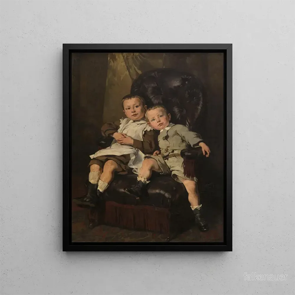 Målning Paul och Edmond Roger, konstnärernas styvbarn - Alfred Cluysenaar | Konsttryck