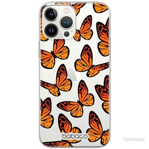 ERT GROUP mobiltelefonfodral för Iphone 13 PRO MAX originalt och officiellt licensierat Babaco mönster Butterflies 002 optimalt anpassad till formen på mobiltelefonen, gedeeltelijk transparant 5904805737947
