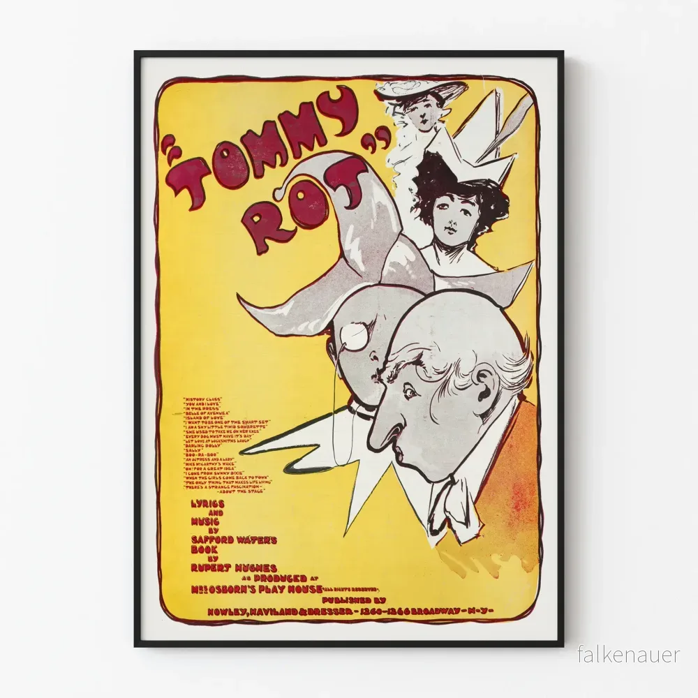 Vintageposter 'Tommy Rot' i art déco-stil