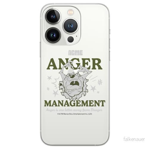 ERT GROUP mobiltelefonfodral för Iphone 13 PRO MAX originalt och officiellt licensierat Looney Tunes mönster Tasmanian 006 optimalt anpassad till formen på mobiltelefonen, gedeeltelijk transparant 5905795135737