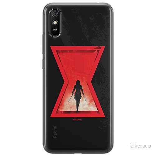 ERT GROUP mobiltelefonfodral för Xiaomi REDMI 9A originalt och officiellt licensierat Marvel mönster Black Widow 009 optimalt anpassad till formen på mobiltelefonen, fodral tillverkad av TPU plast 5903040272732