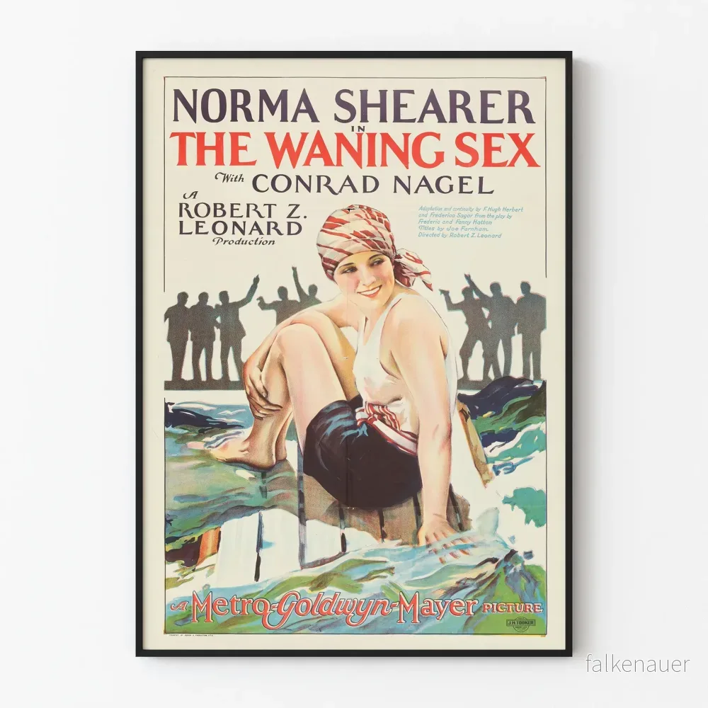 Vintageposter The Waning Sex med Norma Shearer Vintageposter The Waning Sex med Norma Shearer