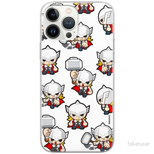 ERT GROUP mobiltelefonfodral för Apple Iphone 11 PRO MAX originalt och officiellt licensierat Marvel mönster Thor 007 Vit anpassad till formen på mobiltelefonen, fodral tillverkad av TPU plast 5904805167690