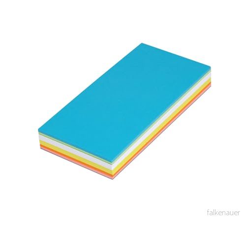 Maul Moderationskort Rektangel, 205 x 95 mm, 150 G/M² Papper, Kan Användas På Båda Sidor, Färgsorterade, 120 Stycken 4002390067256