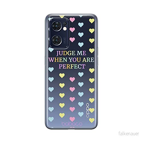 ERT GROUP mobiltelefonfodral för Oppo RENO 7 5G originalt och officiellt licensierat Babaco mönster Judge me 001 optimalt anpassad till formen på mobiltelefonen, gedeeltelijk transparant 5905511313814