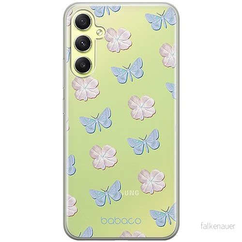 ERT GROUP mobiltelefonfodral för Samsung A34 5G originalt och officiellt licensierat Babaco mönster Flowers 043 optimalt anpassad till formen på mobiltelefonen, gedeeltelijk transparant 5905511783839