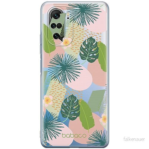 ERT GROUP mobiltelefonfodral för Xiaomi MI 11i/ REDMI K40/K40 PRO/POCO F3/ F3 PRO originalt och officiellt licensierat Babaco mönster Plants 012, gedeeltelijk transparant 5905511883478