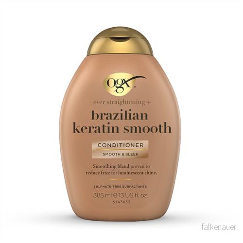 OGX EVER Straight Brazilian Keratin Therapy Conditioner Balsam, Storlek: 385 ml, 22796976024