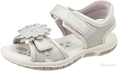 Chicco, Fairy Tale Sandal, Justerbara dubbla kardborreband sandaler Flickor, Silver, 23 8051182265222