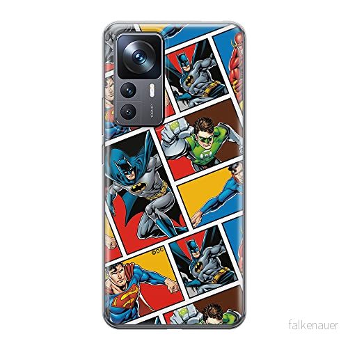ERT GROUP mobiltelefonfodral för Xiaomi 12T/12T pro/K50 Ultra originalt och officiellt licensierat DC mönster Justice League 001 anpassad till formen på mobiltelefonen, fodral tillverkad av TPU plast 5905511575816