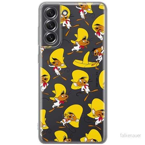 ERT GROUP mobiltelefonfodral för Samsung S21 FE originalt och officiellt licensierat Looney Tunes mönster Speedy Gonzales 001 optimalt anpassad till formen på mobiltelefonen, gedeeltelijk transparant 5905511647094