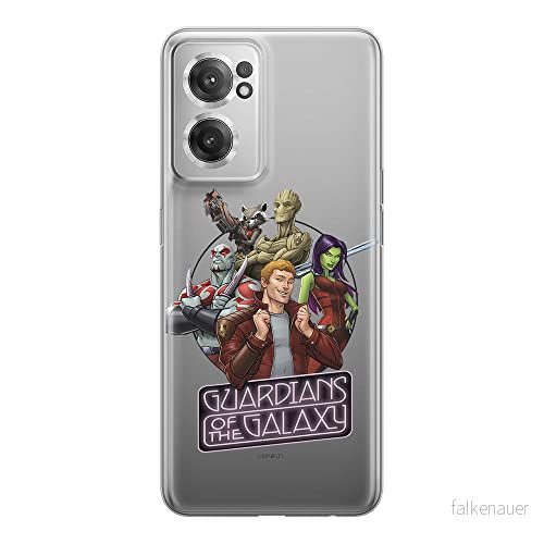 ERT GROUP mobiltelefonfodral för Oneplus NORD CE 2 originalt och officiellt licensierat Marvel mönster Guardians of the Galaxy 009 anpassad till formen på mobiltelefonen, gedeeltelijk transparant 5905511283124