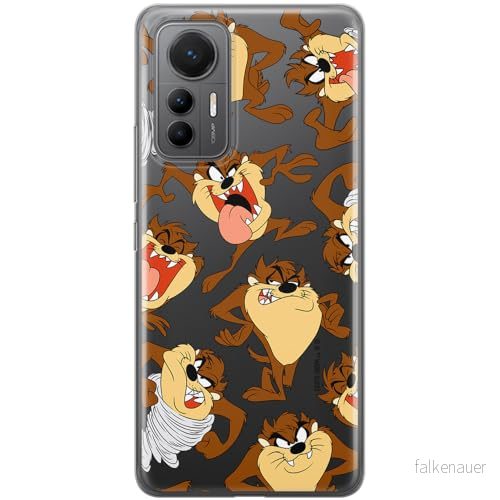ERT GROUP mobiltelefonfodral för Xiaomi 12 LITE originalt och officiellt licensierat Looney Tunes mönster Tasmanian 005 optimalt anpassad till formen på mobiltelefonen, gedeeltelijk transparant 5905511624873