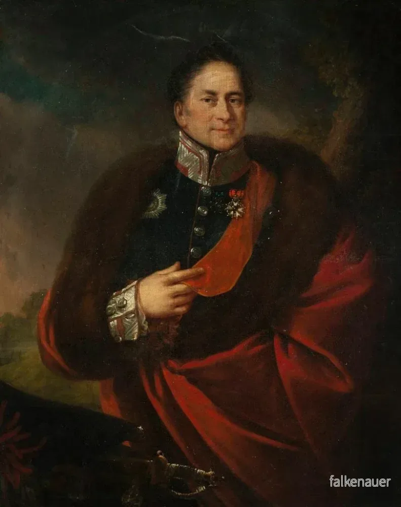 Målning av general Stanisław Aleksander Maachowski - Anonym | Konsttryck - Bild 2