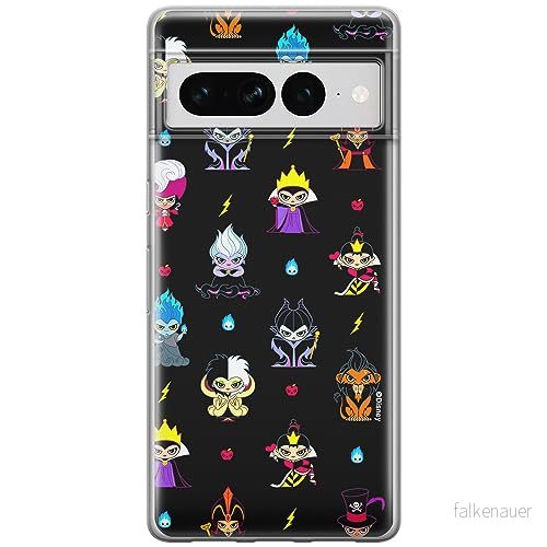 ERT GROUP mobiltelefonfodral för Google PIXEL 7 PRO originalt och officiellt licensierat Disney mönster Villains 007 anpassad till formen på mobiltelefonen, fodral tillverkad av TPU plast 5905795182816