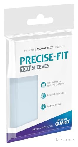 Ultimate Guard UGD010050 Precise Fit Sleeves standardstorlek kortfodral, transparent 4260250071502