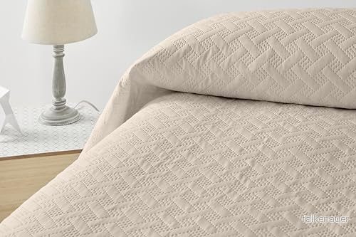 Degrees home Vanligt Sängtäcke 150 Bouti överkast Säng Vår, Sommar 250 x 260 cm Beige 8432456216070