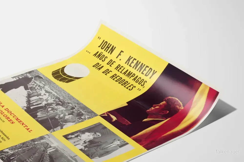 Vintage dokumentärposter av John F. Kennedy i färg - Bild 3