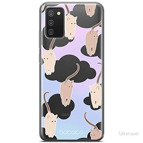ERT GROUP mobiltelefonfodral för Samsung A02S originalt och officiellt licensierat Babaco mönster Cats 015 optimalt anpassad till formen på mobiltelefonen, gedeeltelijk transparant 5905131117519