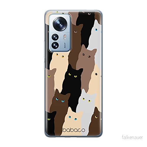 ERT GROUP mobiltelefonfodral för Xiaomi 12 / 12X originalt och officiellt licensierat Babaco mönster Cats 001 optimalt anpassad till formen på mobiltelefonen, fodral tillverkad av TPU plast 5905511491314