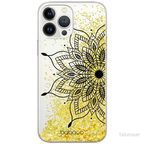 ERT GROUP mobiltelefonfodral för Apple Iphone 11 originalt och officiellt licensierat Babaco mönster Mandalas 004 Vit optimalt anpassad till formen på mobiltelefonen, med glitter overflow effekt 5904805827525