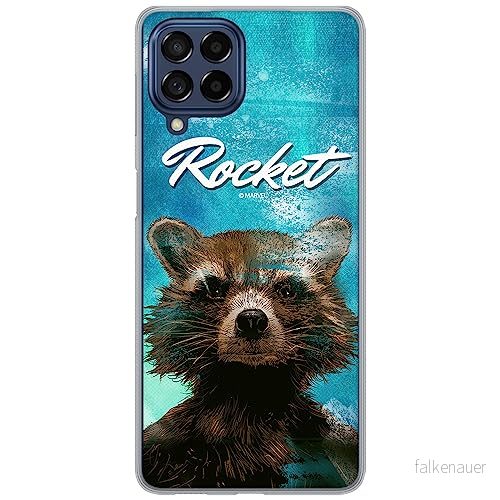 ERT GROUP mobiltelefonfodral för Samsung M33 5G originalt och officiellt licensierat Marvel mönster Rocket 006 optimalt anpassad till formen på mobiltelefonen, fodral tillverkad av TPU plast 5905511346959