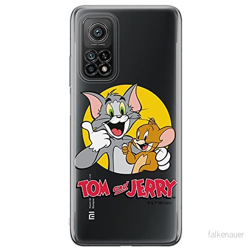 ERT GROUP mobiltelefonfodral för Xiaomi MI 10T 5G / PRO originalt och officiellt licensierat Tom and Jerry mönster 013 anpassad till formen på mobiltelefonen, gedeeltelijk transparant 5904805277078